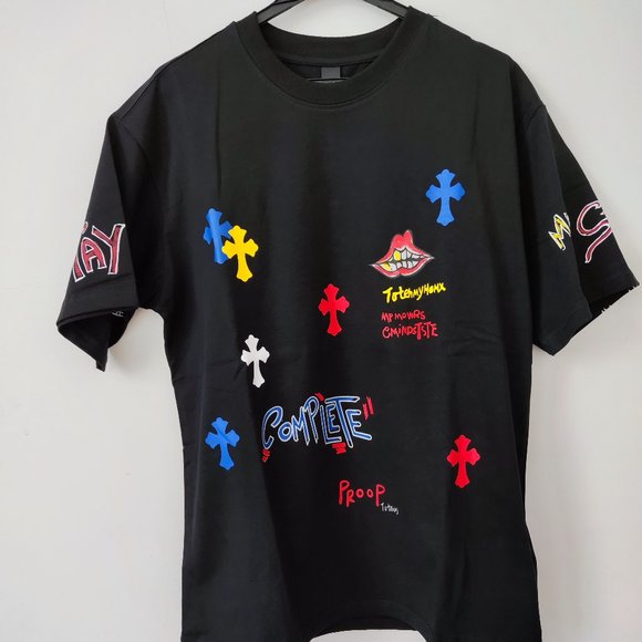 chrome hearts Print Cross Short Sleeve T-shirt